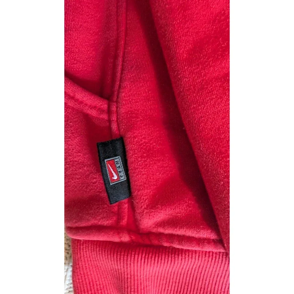 Vintage Nike Ohio State Hoodie Adult Large  Red Y2K Embroidered Center Swoosh XL